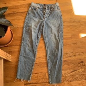 BDG Slim straight denim jeans.